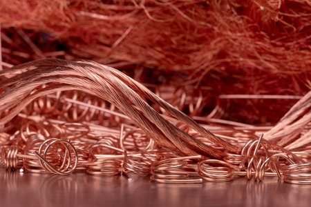 Scrap of copper wire recycling industry