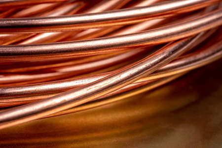 Copper wire macro detailの写真素材