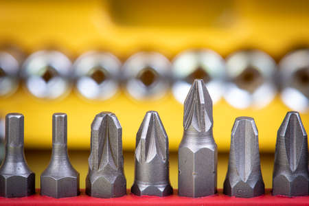 Macro of Screwdriver Bit Set Toolの写真素材