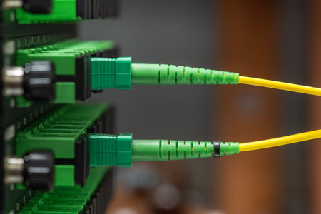 Technology Computer Optical Network Equipment in Data Center