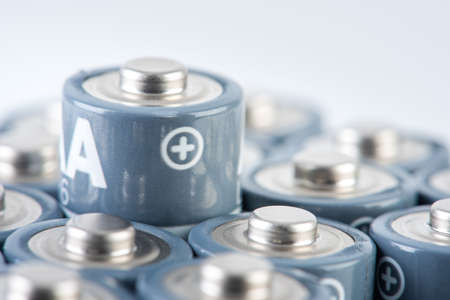 Set of alkaline battery size AAの写真素材