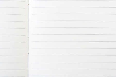 Blank notebook with lined pagesの写真素材