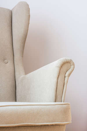 Close-up armchair in a living roomの写真素材