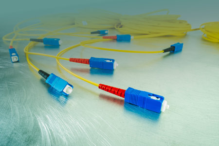 Fiber optical patch cord with SC plug connector