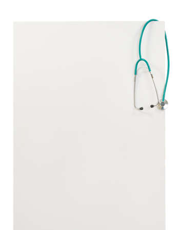 Blank billboard with stethoscopeの写真素材