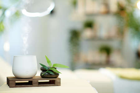essential oils in modern beauty studio.の写真素材