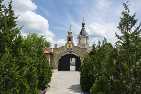 Old Orhei (Orheiul Vechi) orthodox church located in Republic of Moldovaの写真素材