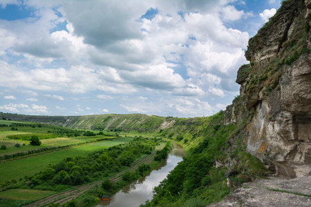 Caves for monks in Old Orhei Monastery (Orheiul Vechi), Moldavia