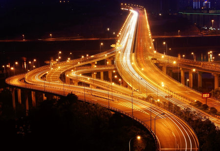 Bridge night scape,chongqing,china