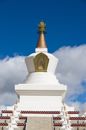Tibetan white Pagodasのeditorial素材