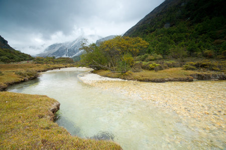 Plateau river  in sichuan of china