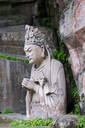 DAZU TOWN CHONGQING CHINA - November 23,2012  Ancient Buddhist Hillside Rock Carvings, Ten Austerities of Liu Benzun - November 23,2012 , Baodingshan temple, Dazu town, Chongqing, Chinaのeditorial素材