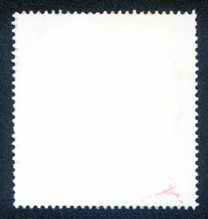 post stamp reverse side isolated on blackの写真素材