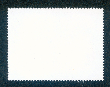 post stamp reverse side isolated on blackの写真素材