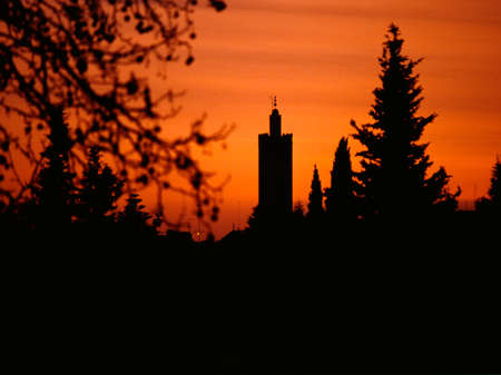 Sunset in Fes, Moroccoの写真素材