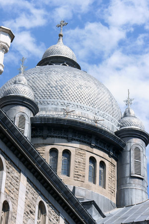 Our Lady of Lourdes Chapel  Chapelle Notre-Dame-de-Lourdes  in Montreal, detail of the dome 