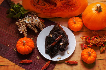 Honey pumpkin, traditional dessert of the Day of the Dead celebration.の写真素材