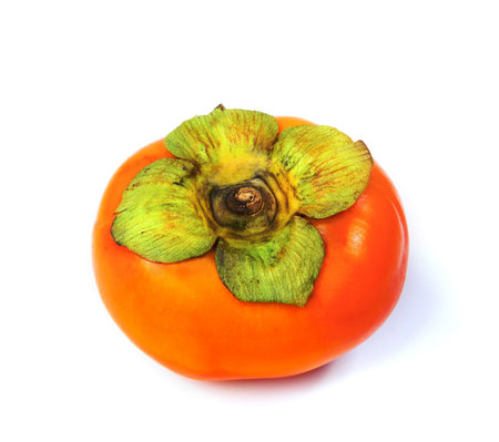 Persimmon  isolated on white backgroundの写真素材
