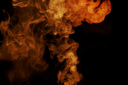Fire flames backgroundの写真素材