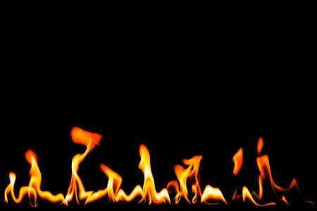 Fire flames backgroundの写真素材