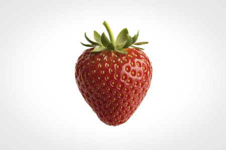 a ripe fresh strawberryの写真素材