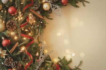 A festive Christmas background photograph