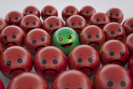 a collection of red spheresの写真素材