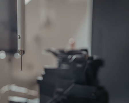 Close up of dental drill in medical settingの写真素材