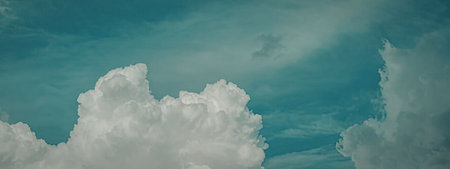 Cloudy day with blue sky