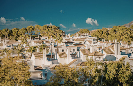 Serene suburban neighborhood on a sunny day
