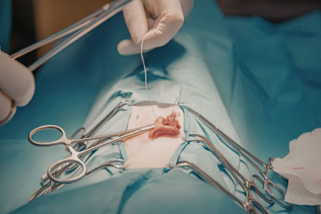 Surgical operation in progress