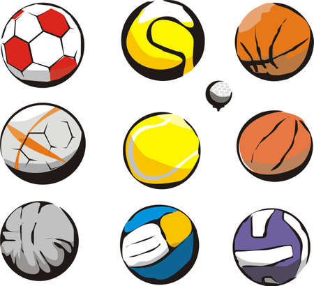 ball sports - indoor or outdoorのイラスト素材