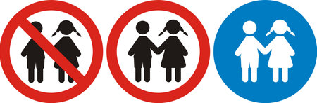 adults only, just for kidsのイラスト素材