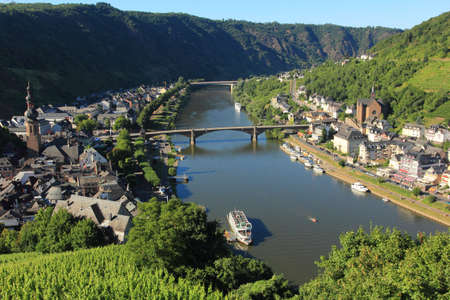 COCHEM, 1 august 2013, rhineland-palatinate, germany - city viewのeditorial素材