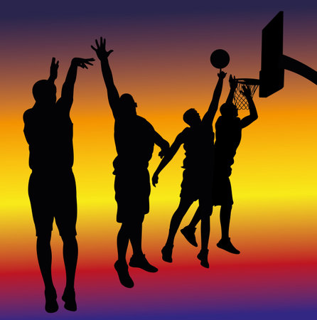 street basketball - backgroundのイラスト素材