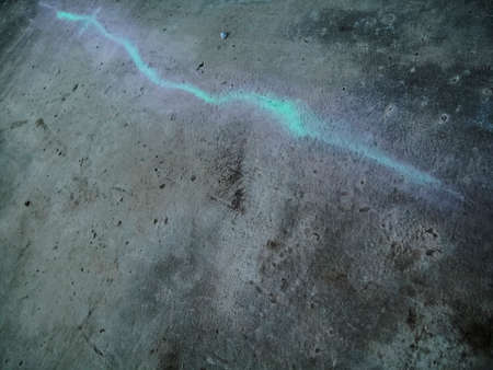 side view wall with glow lineの写真素材