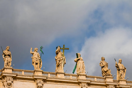 Vatican statuesの写真素材