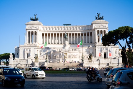 ROME, ITALY - 29 JUNE 2018: view of Altare della Patria, or Il Vittoriano, in the central Romeのeditorial素材