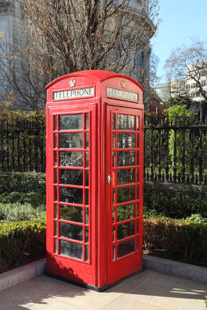 Red Phone Box, Londonの写真素材