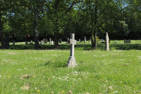 Scene in a Cemeteryの写真素材
