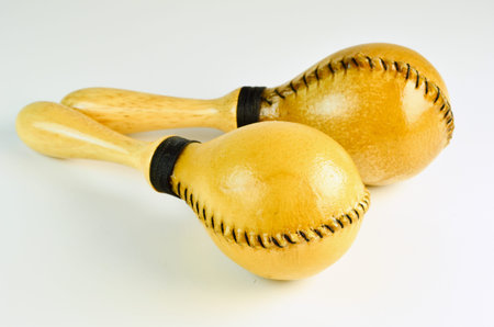 Latin Percussion Isolate On White Backgroundの写真素材