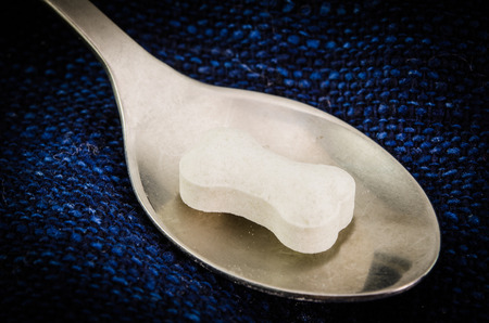 tea spoon dogの写真素材