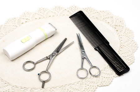 Image of hair cut device for dogの写真素材