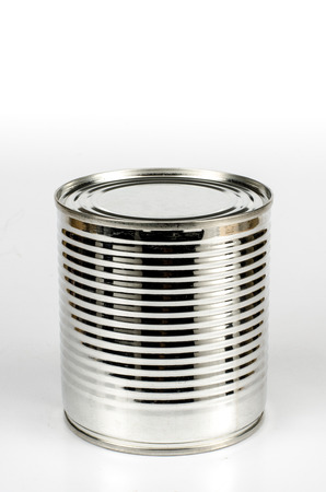 Image of tin can on white backgroundの写真素材