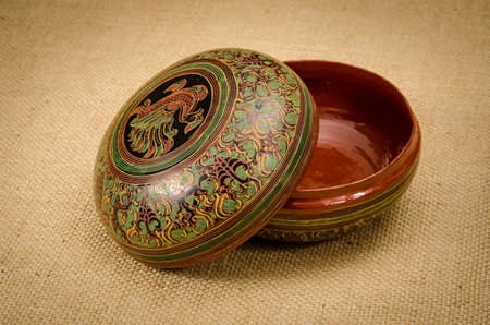 Image of ancient wood casketの写真素材