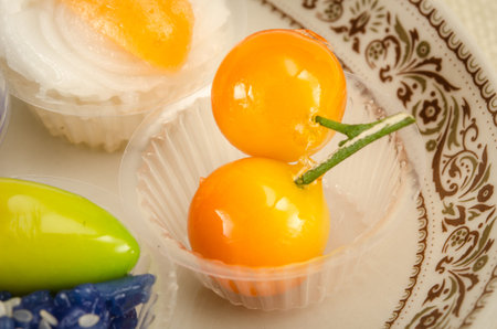 Close up image of Thai dessertの写真素材