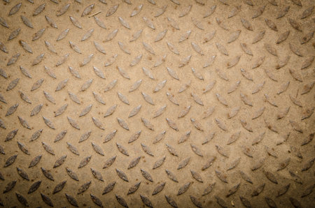 Rusty diamond pattern plate