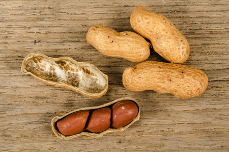 Close up image of peanuts