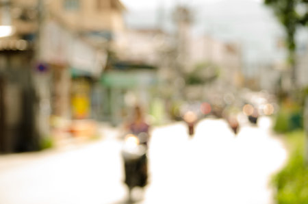 Abstract Blurred trafficの写真素材