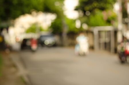 Abstract Blurred trafficの写真素材